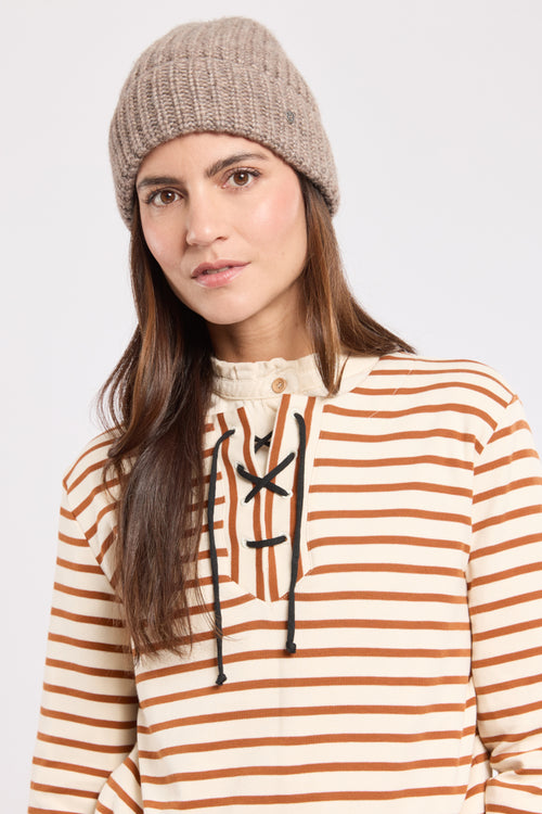 Marinière col lacé - coton épais - Armor-lux - 2