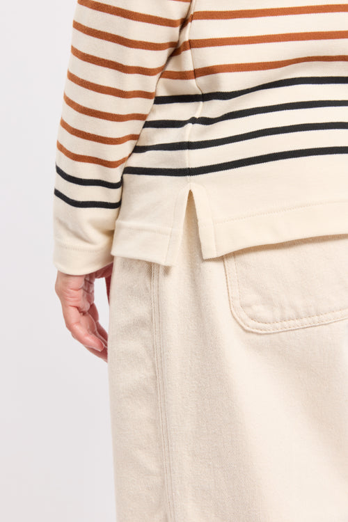 Marinière col lacé - coton épais - Armor-lux - 4