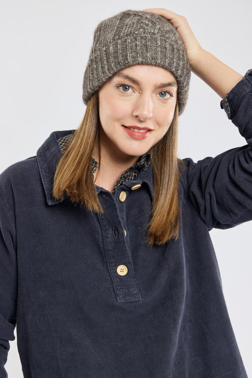 Bonnet avec torsades - coton et laine - Armor-lux - 1