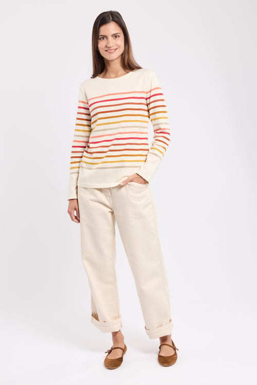 8-colour Breton striped shirt - cotton - Armor-lux - 3