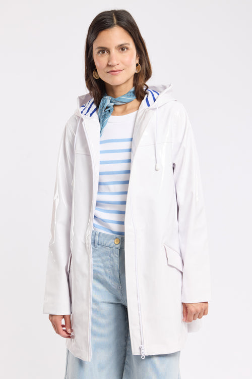 Shiny raincoat with striped lining - Armor-lux - 1