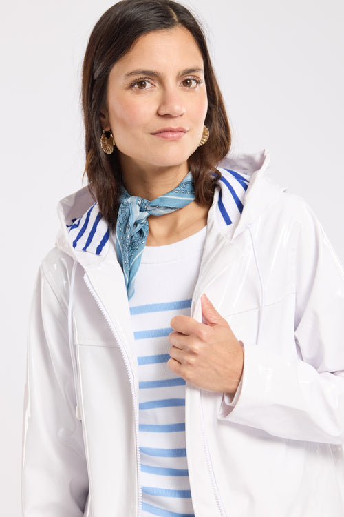 Shiny raincoat with striped lining - Armor-lux - 2