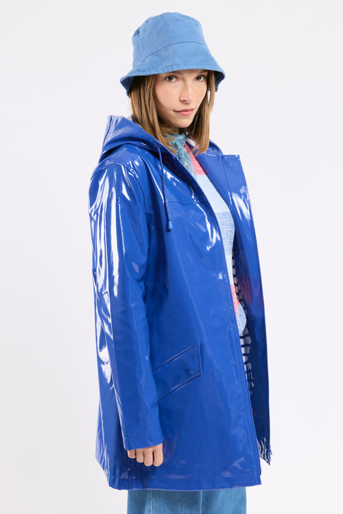 Glänzender Regenmantel mit gestreiftem Futter - Armor-lux - 1