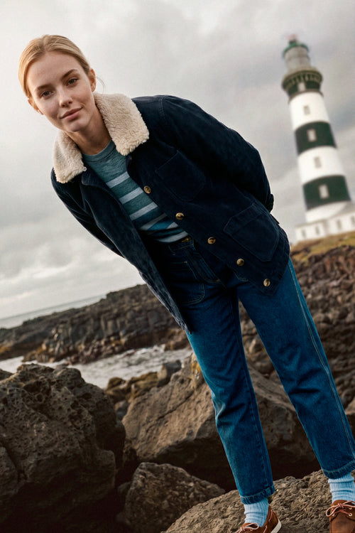 Heritage corduroy fisherman jacket - cotton - Armor-lux - 1