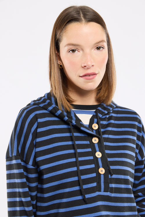 Marineshirt mit Kapuze - rustikale Baumwolle - Armor-lux - 2