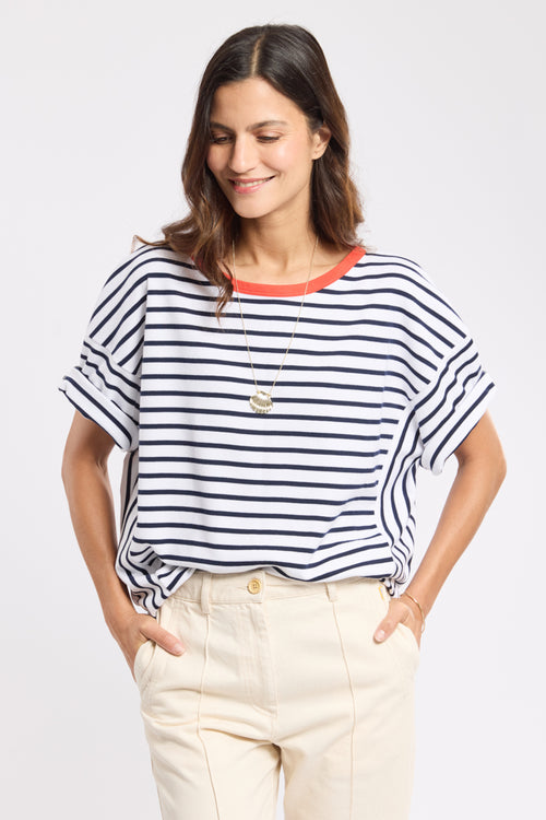 Marinière manches larges Heritage - coton épais - Armor-lux - 1