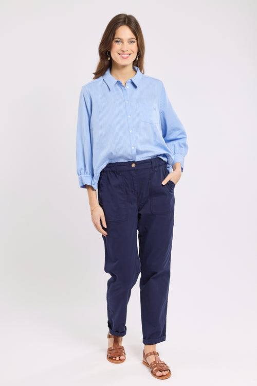 Elasticated waist chinos - cotton - Armor-lux - 1