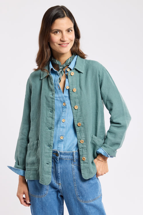 Fisherman jacket - linen - Armor-lux - 1