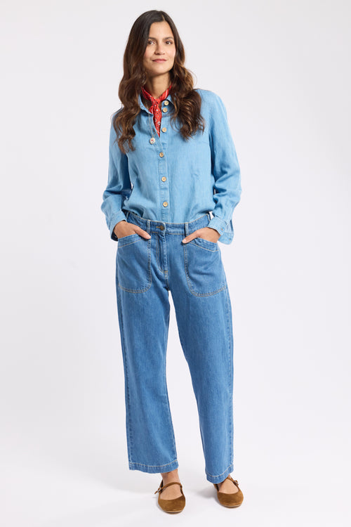 Jeans mit elastischem Bund – Baumwolle - Armor-lux - 5