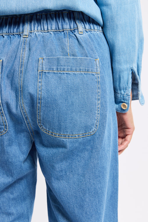 Jeans mit elastischem Bund – Baumwolle - Armor-lux - 4