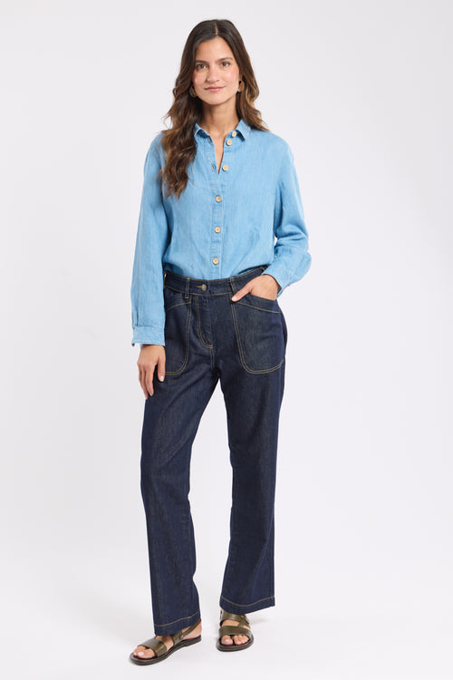Jeans mit elastischem Bund – Baumwolle - Armor-lux - 1