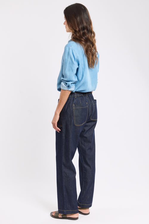 Jeans mit elastischem Bund – Baumwolle - Armor-lux - 3