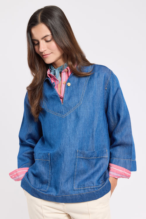 Jeansjacke Heritage – Lyocell und Leinen - Armor-lux - 1