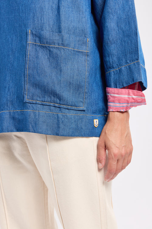 Vareuse denim Heritage - lyocel et lin - Armor-lux - 5