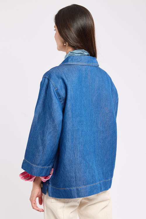 Vareuse denim Heritage - lyocel et lin - Armor-lux - 4