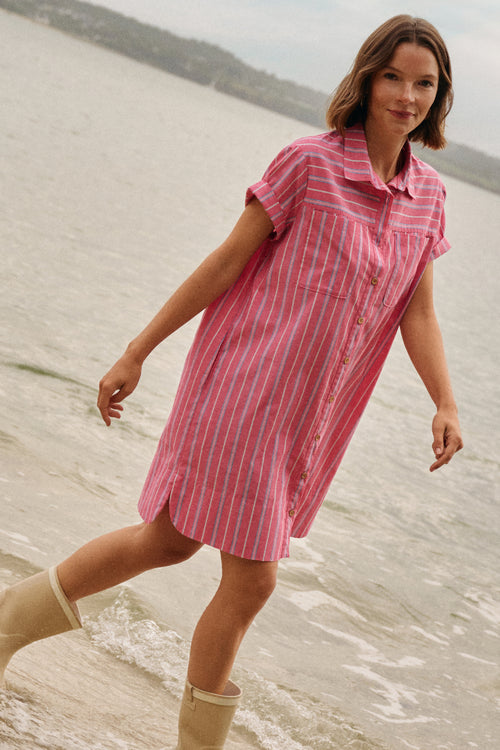 Robe rayée Héritage - coton et lin - Armor-lux - 1