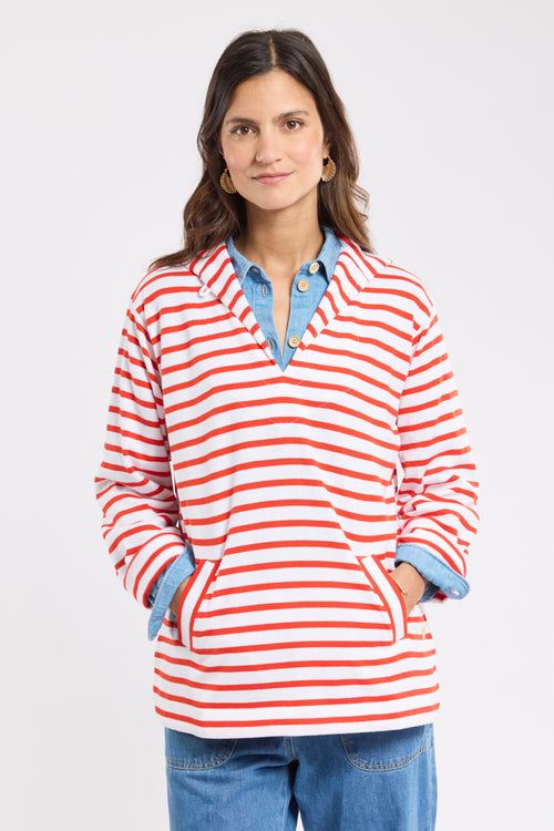 Marinière col vareuse - coton rustique - Armor-lux - 6