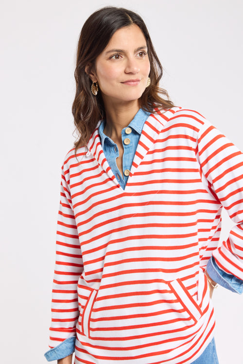 Marinière col vareuse - coton rustique - Armor-lux - 1