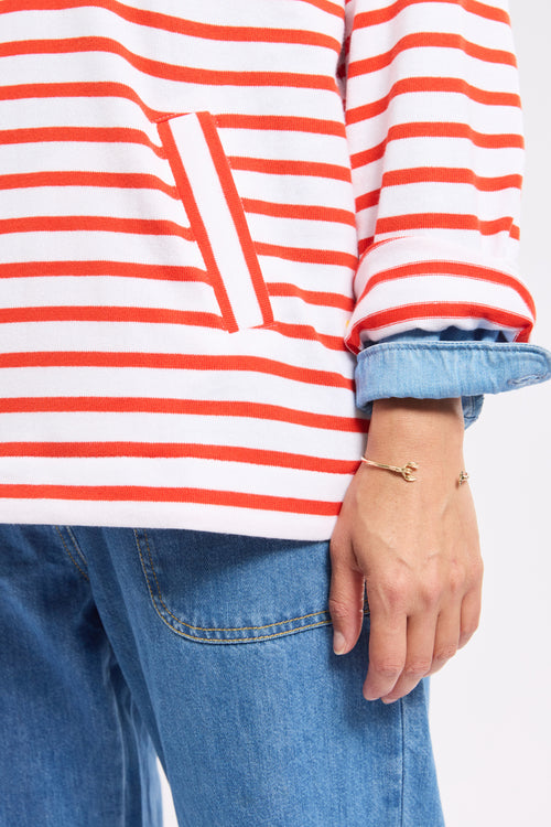 Marinière col vareuse - coton rustique - Armor-lux - 5