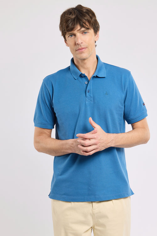 Short-sleeved polo shirt - piqué cotton - Armor-lux - 1