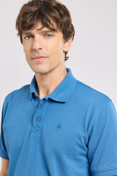 Short-sleeved polo shirt - piqué cotton - Armor-lux - 2