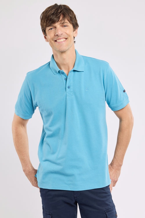Short-sleeved polo shirt - piqué cotton - Armor-lux - 1