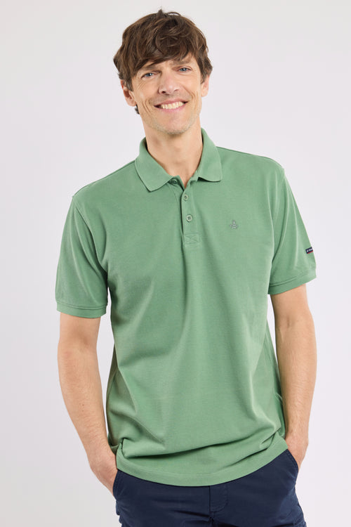 Short-sleeved polo shirt - piqué cotton - Armor-lux - 1