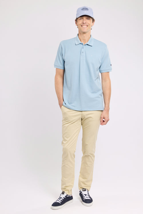 Short-sleeved polo shirt - piqué cotton - Armor-lux - 3