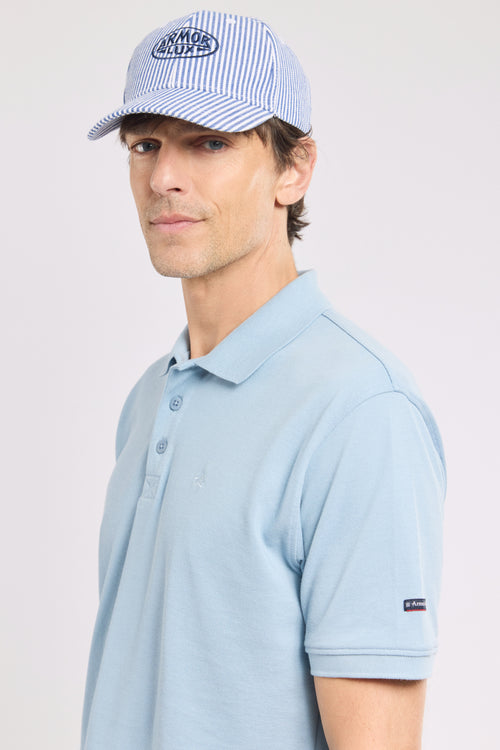 Short-sleeved polo shirt - piqué cotton - Armor-lux - 2