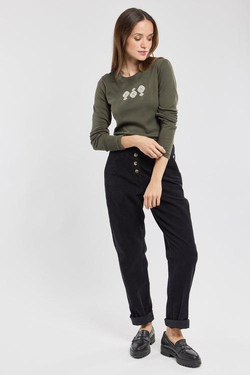 Lace long-sleeved T-shirt - cotton - Armor-lux - 3