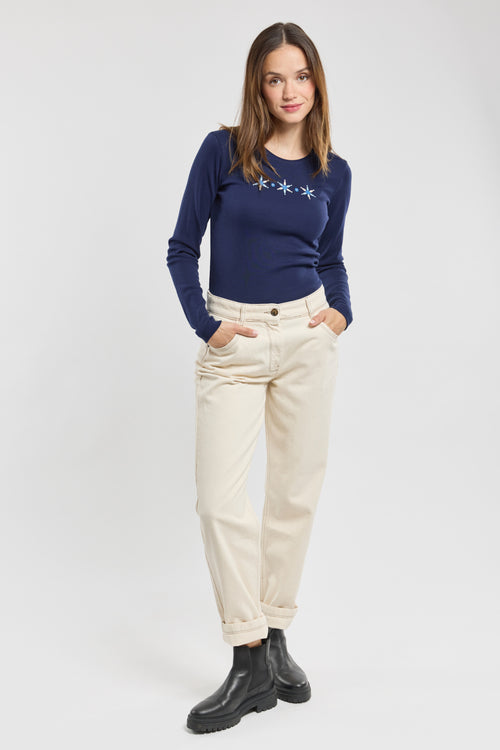 Fish print long-sleeved T-shirt – cotton - Armor-lux - 2