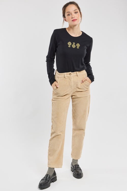 Lace long-sleeved T-shirt - cotton - Armor-lux - 3