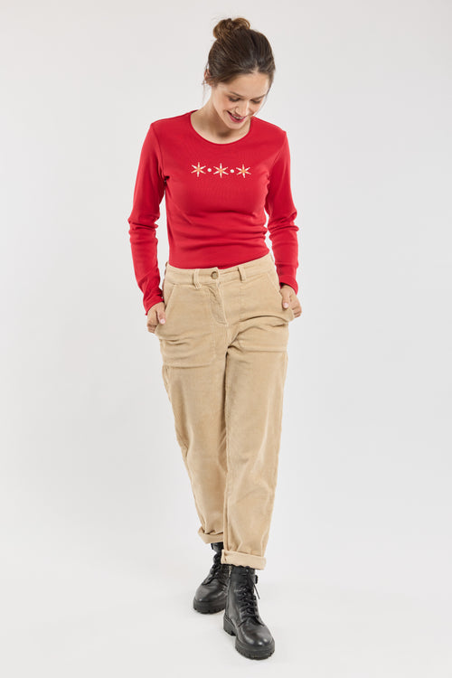 Fish print long-sleeved T-shirt – cotton - Armor-lux - 3