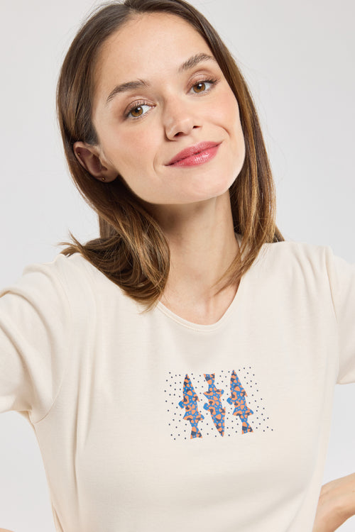 Fish print long-sleeved T-shirt – cotton - Armor-lux - 1