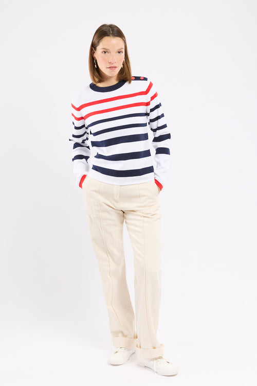 Pull marin rayé - coton - Saint Valentin❤️ - Armor-lux - 4