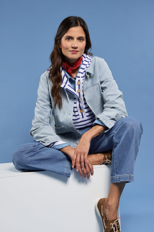 Veste pêcheur rayée - coton - Armor-lux - 3