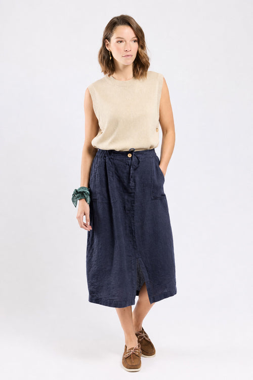 Long skirt - linen - Armor-lux - 1