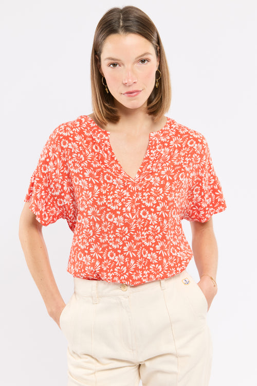 Bedruckte Bluse – Cupro - Armor-lux - 1