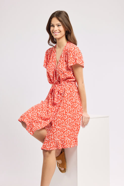 Wrap dress - cupro - Armor-lux - 1