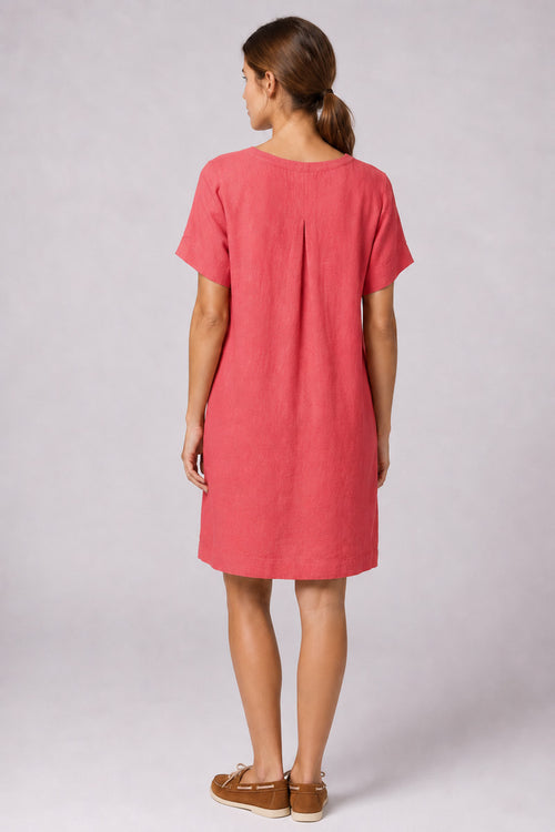 Robe col V - lin - Armor-lux - 3