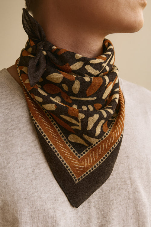 Foulard imprimé - laine - Armor-lux - 1