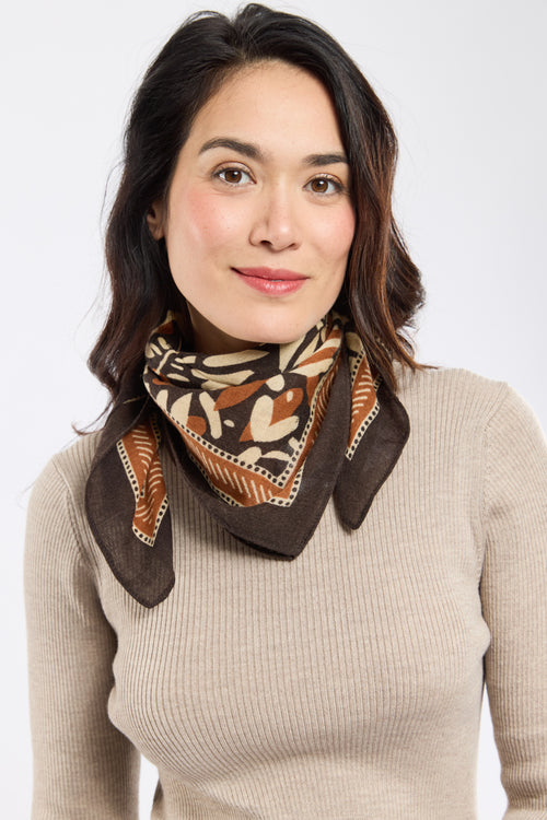 Printed scarf - wool - Armor-lux - 1