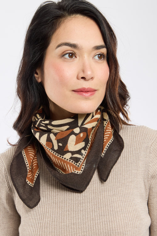 Foulard imprimé - laine - Armor-lux - 2