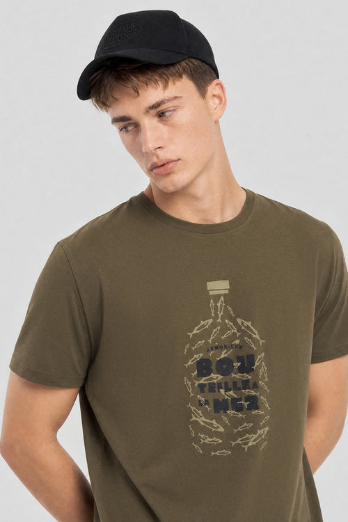 Siebdruck-T-Shirt - leichte Baumwolle - Armor-lux - 2