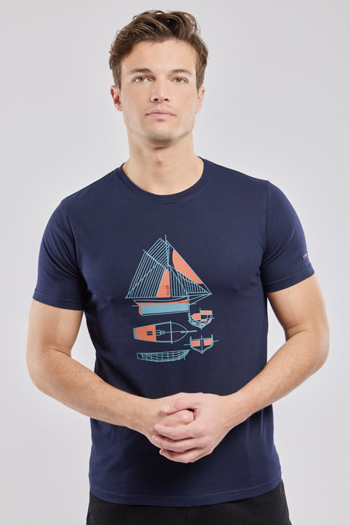Screen-printed T-shirt - light cotton - Armor-lux - 1