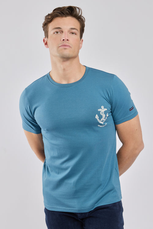 Siebdruck-T-Shirt - leichte Baumwolle - Armor-lux - 1
