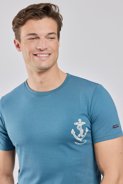 Siebdruck-T-Shirt - leichte Baumwolle - Armor-lux - 2