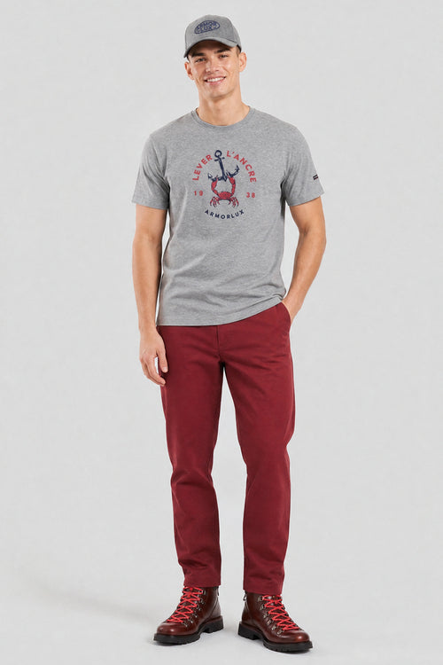 Siebdruck-T-Shirt - leichte Baumwolle - Armor-lux - 3