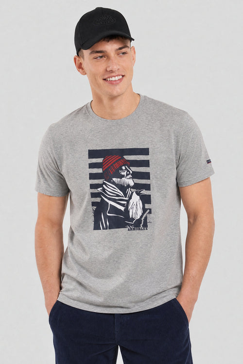 Screen-printed T-shirt - light cotton - Armor-lux - 1