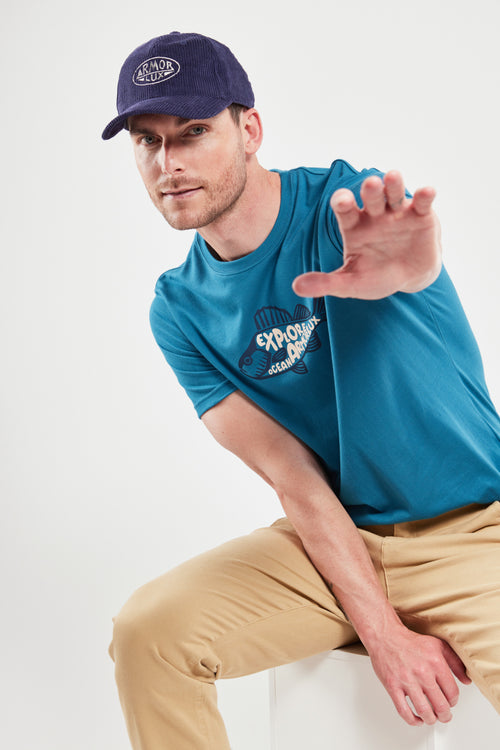 T-shirt sérigraphié poisson Armor - coton léger - Armor-lux - 1